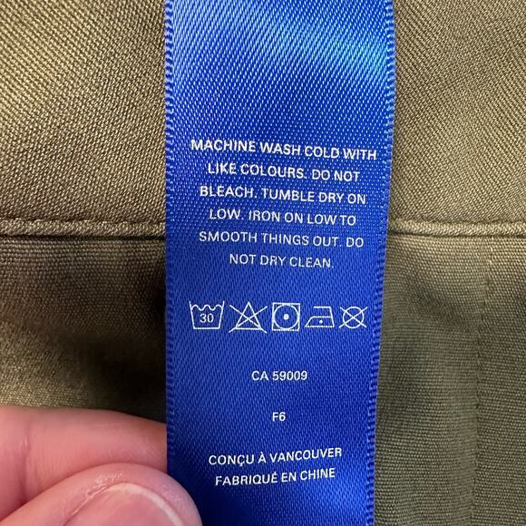 Kit and Ace Aspen Wide Leg Pants 2 Army Green - Picture 10 of 14